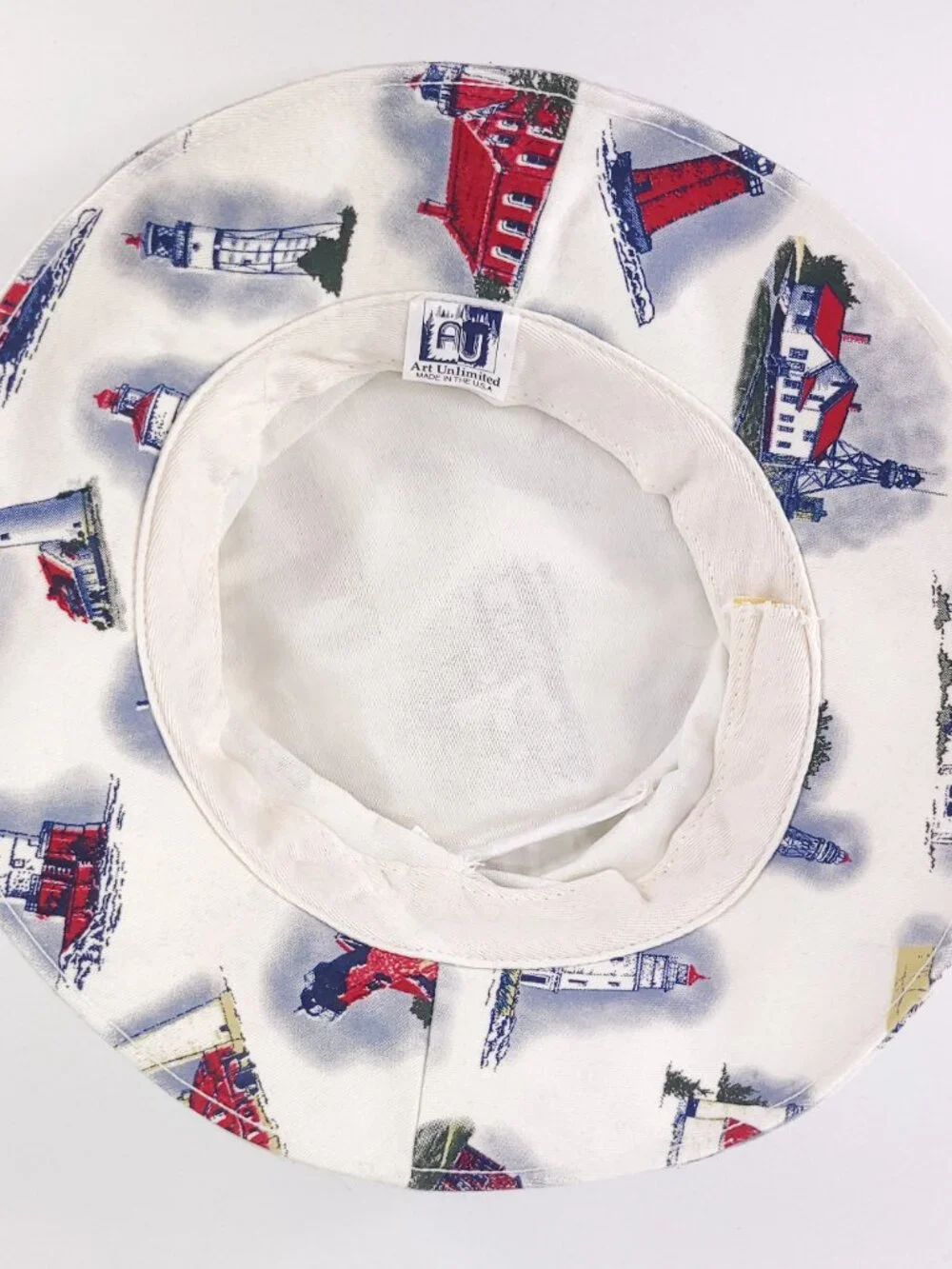 Lighthouse Novelty Print Bucket Hat - Picture 5 of 8